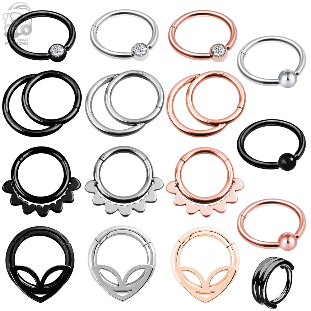 1 шт. 16G из нержавеющей стали с фианитами|Украшения для тела| |