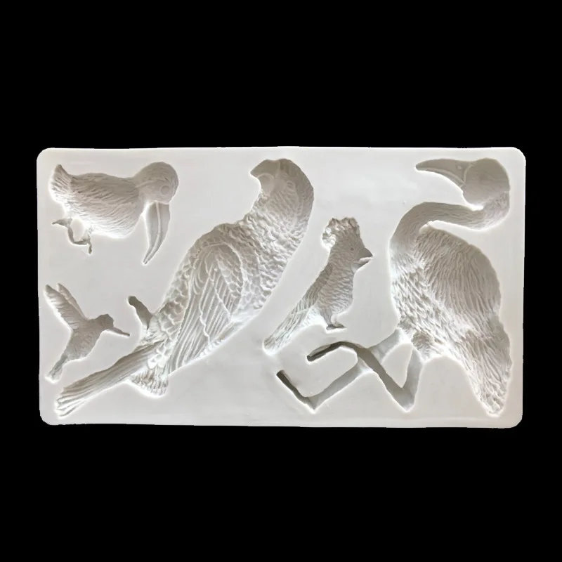 Силиконовые формы форма для гипса помадки птицы попугая колибри Гавайские