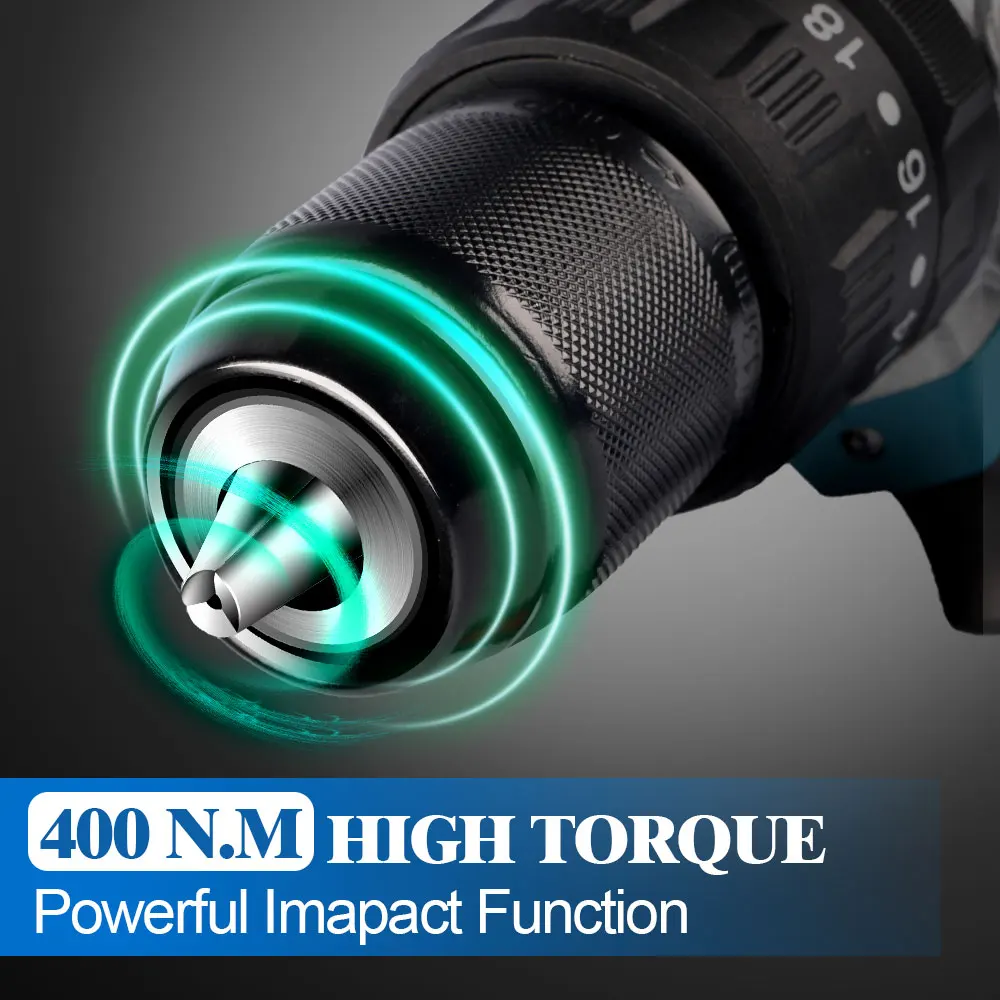 3-в-1 бесщеточная электрическая Ударная дрель аккумуляторная ударная отвертка