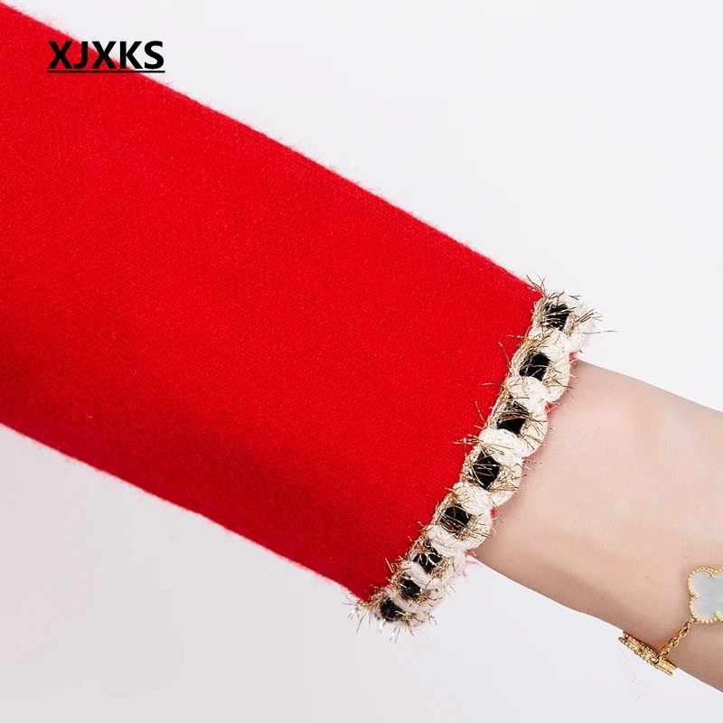 Свитер XJXKS осеннее пальто новый вязаный женский кардиган свободная уличная