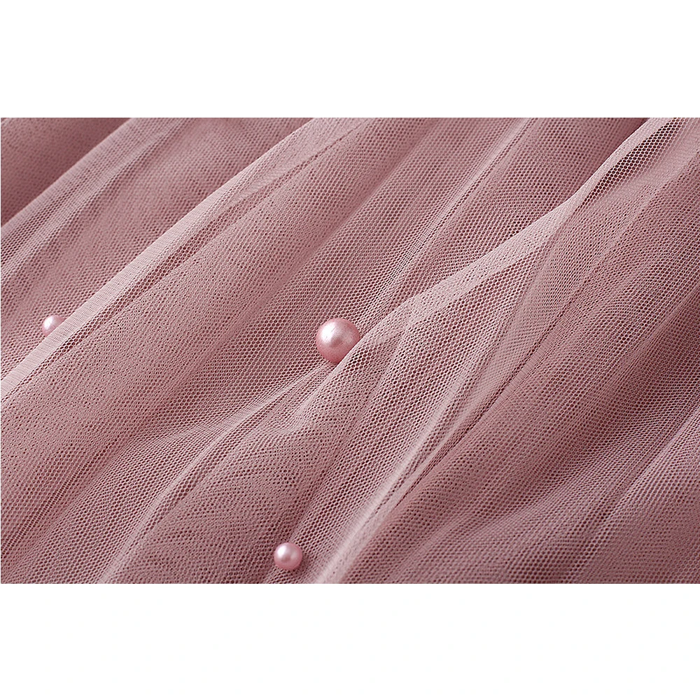 

Spring Summer Autumn Fashion Trend FeminArt Girl Student Woman's Vintage Pleated Tulle a-line Midi Long Gauze Skirts Femme