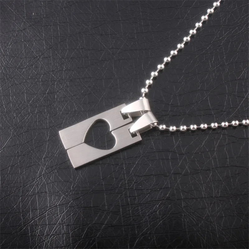 Sangsy 1 пара креативных модных кулонов в виде сердца для женщин и мужчин