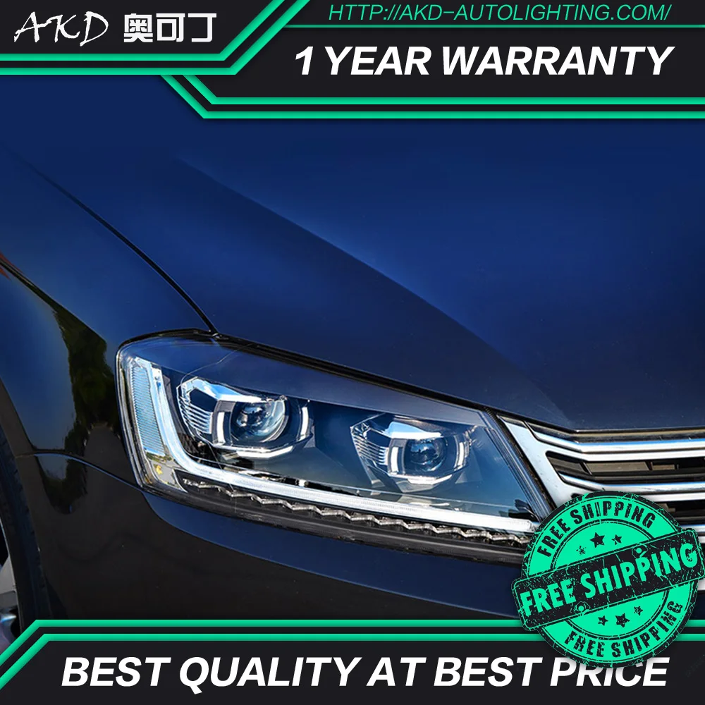 АКД тюнинг автомобильные фары для VW Passat B7 Eur Verson светодиодные DRL ходовые огни