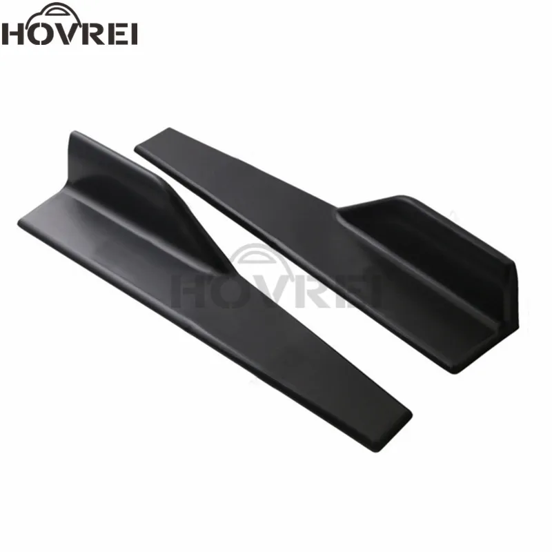 Универсальная черная Автомобильная боковая юбка длиной 45 см 2 шт. разветвители