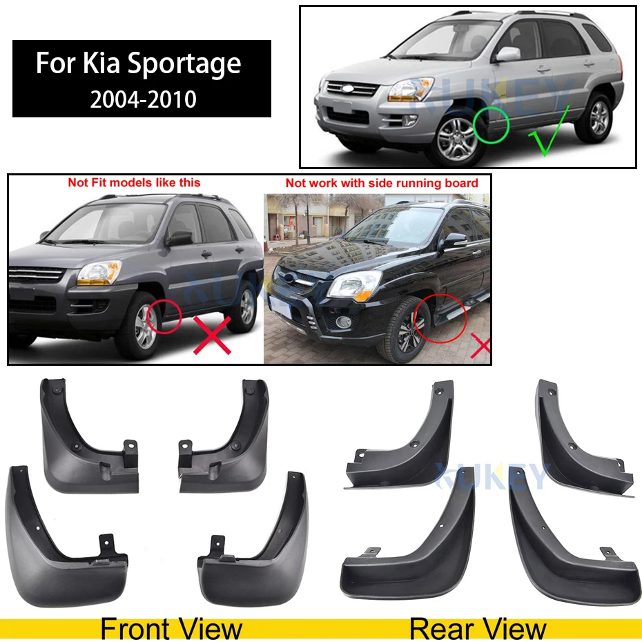 Брызговики XUKEY для Kia Rio Soul Cerato Spectra Forte Optima Sportage K3 K5 X-line KX Cross Брызговики