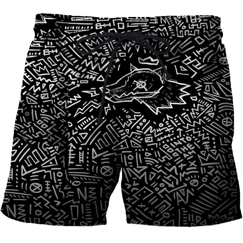 

3D printing into the am men's shorts fashion trend shorts men and women summer casual short beach shorts