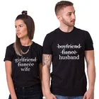 Парные футболки для подруги, жены, бойфренда, невесты, мужчины, пары, одинаковые футболки для медового месяца, свадебный подарок, унисекс