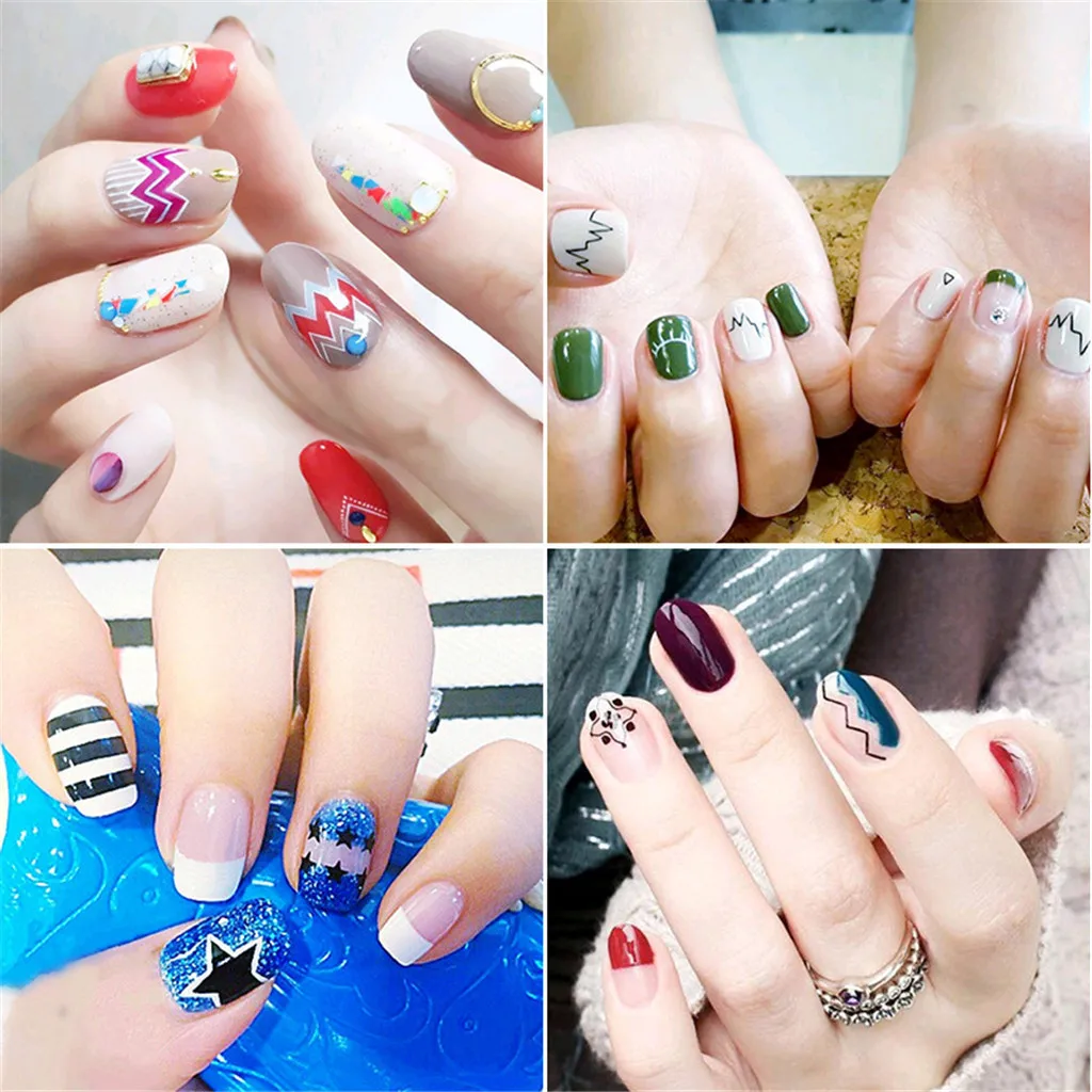 24 листа для французского маникюра форма ногтевого дизайна направляющая наклейка
