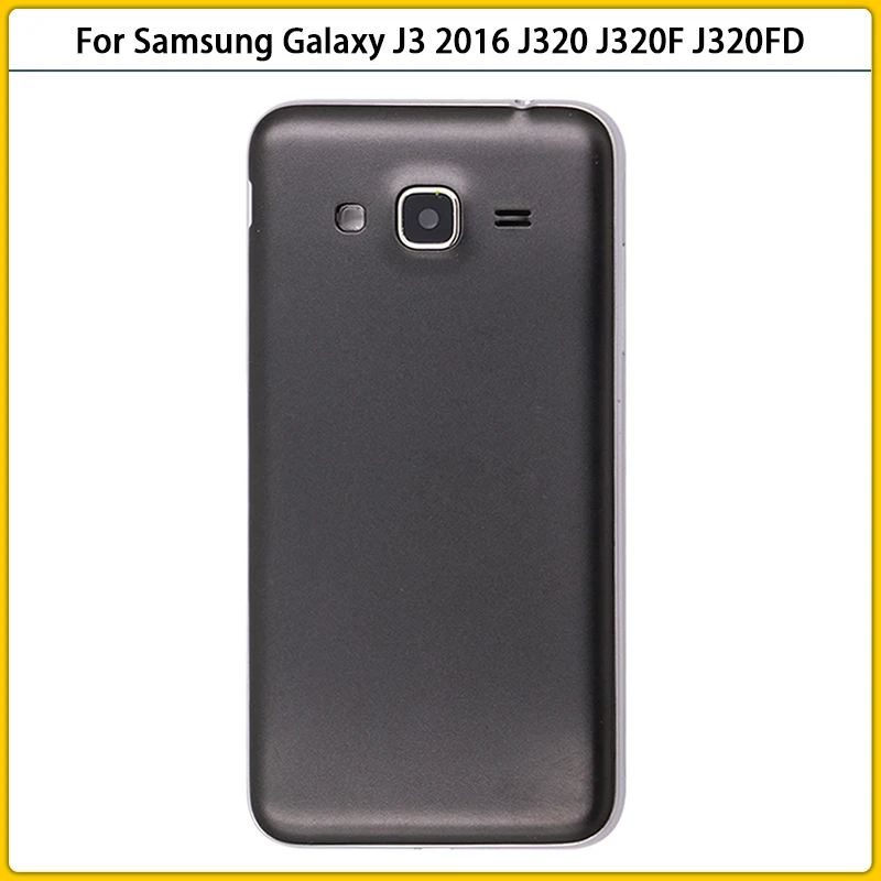 Новый J320 полный корпус для Samsung Galaxy J3 2016 J320F J320FD Крышка батарейного отсека задняя