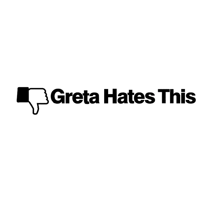 Greta ненавидит эту водонепроницаемую автомобильную наклейку для стайлинга модная