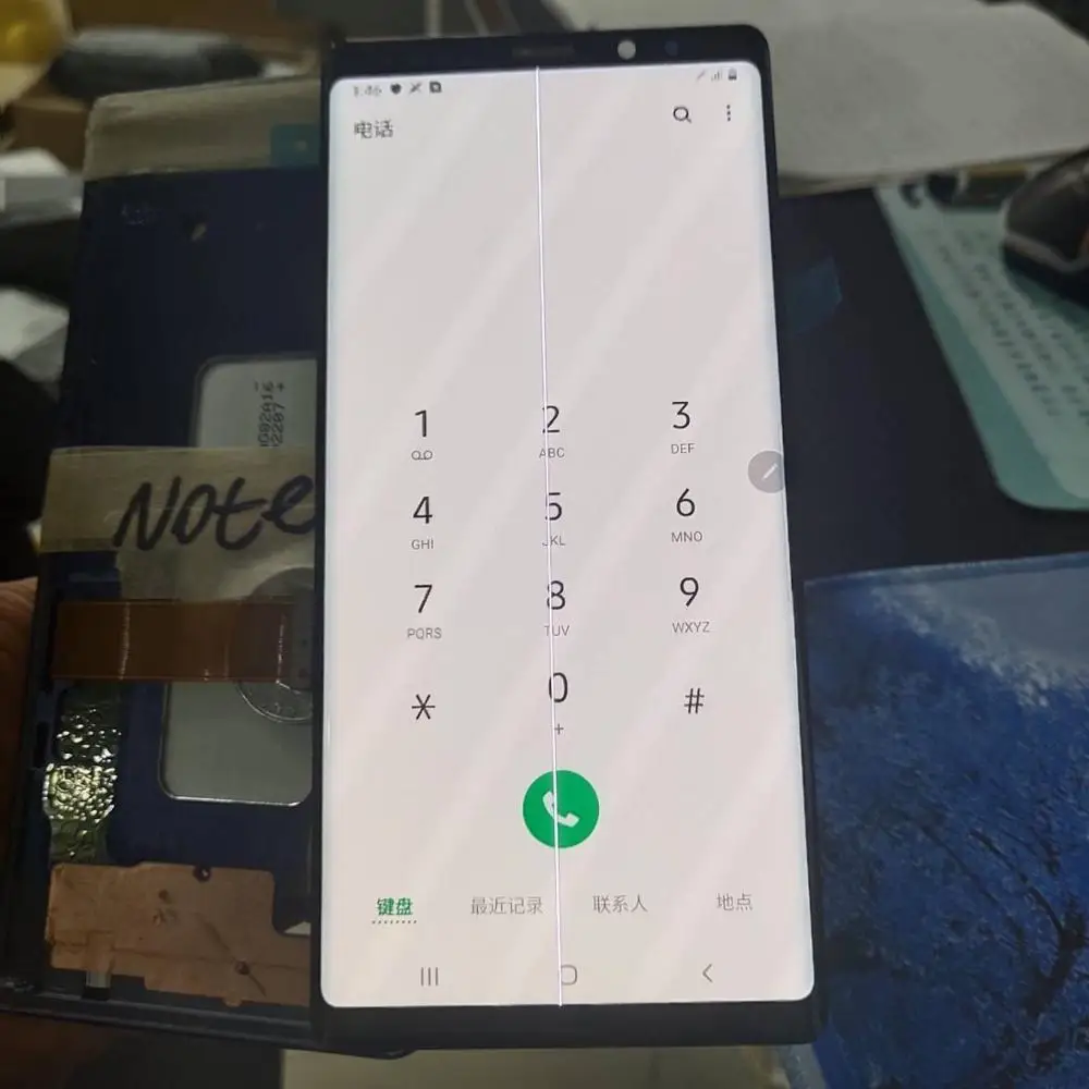 Есть линия для Samsung Galaxy Note 9 Note9 N960F N960U N9600/DS ЖК-дисплей сенсорный экран дигитайзер
