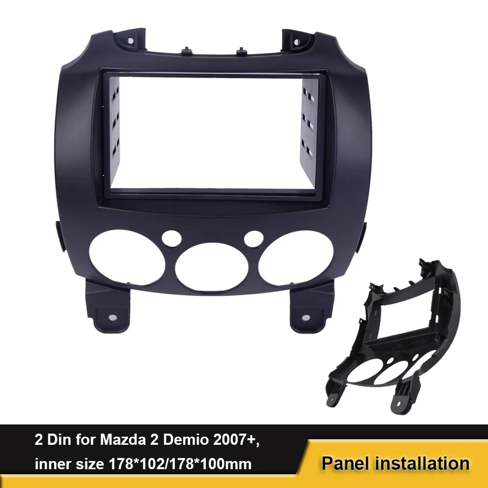 2 Din стереопанель fascia подходит для Mazda Demio 2007 + установка установки радиоприборной