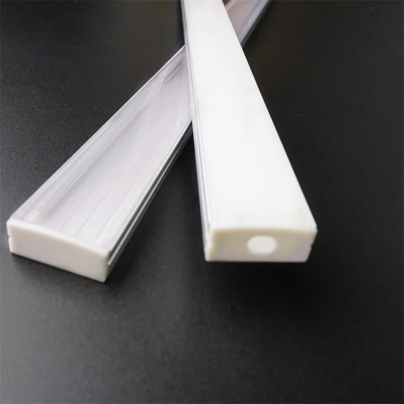 5-30 шт./лот 40 дюймов 1 м плоский алюминиевый профиль двухрядная Светодиодная лента