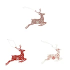 T3EA украшение для рождественской елки, железная искусство, подвеска в виде Прыгающего оленя, Рождественский фермерский праздник, домашний декор для вечеринки