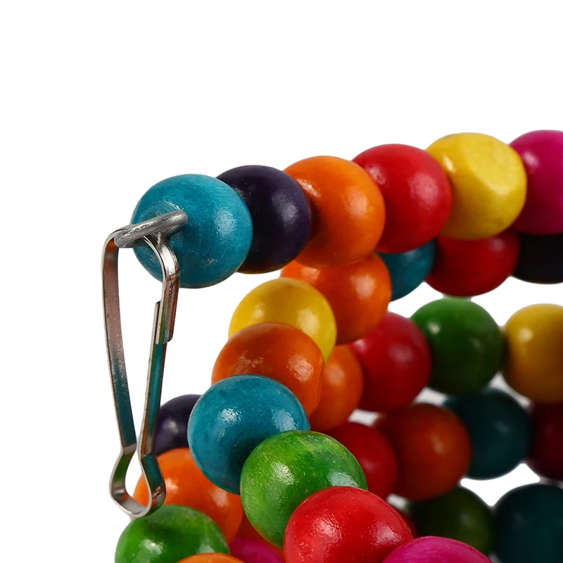 Деревянные бусины с попугаем вращающаяся лестница для скалолазания игрушка