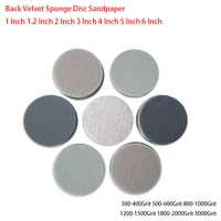 251020 pcs 1inch 6inch spong foam sandpaper disc hook loop polishing sanding paper self sticking 300 3000 grit abrasive tools