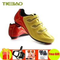 tiebao road cycling shoes sapatilha ciclismo men bicycle sneakers breathable superstar nylon sole self locking road bike shoes