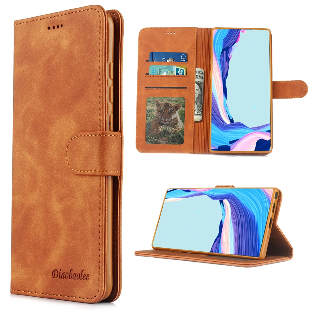 Магнитный кожаный чехол для Samsung Note10 Plus SM N975F NOTE10 PRO флип кошелек книга Galaxy note10 N970F