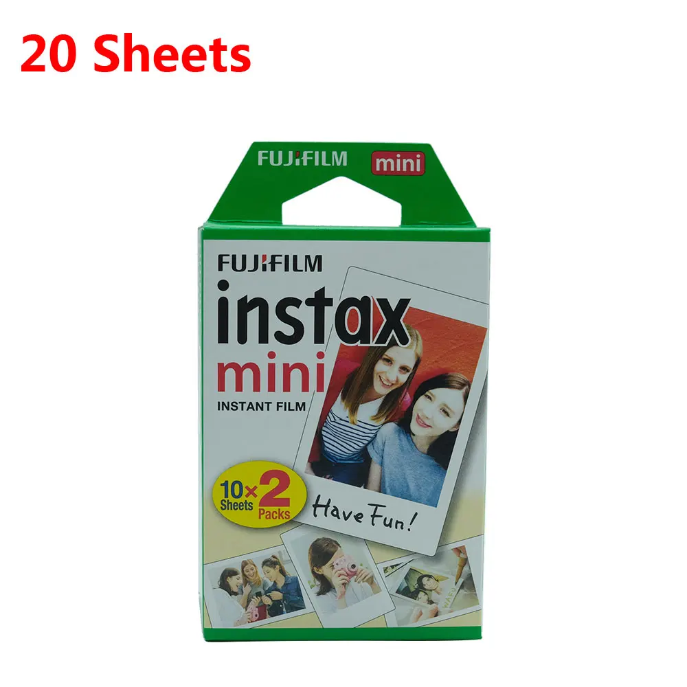 Оригинальная фотопленка Fujifilm Instax Mini 10 20 40 80 200 листов для камеры пленка мгновенной