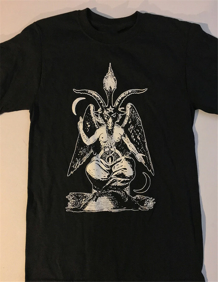 Baphomet футболка сатаническая одежда колдовство ведьма ужас сатанин оккульт S Xl