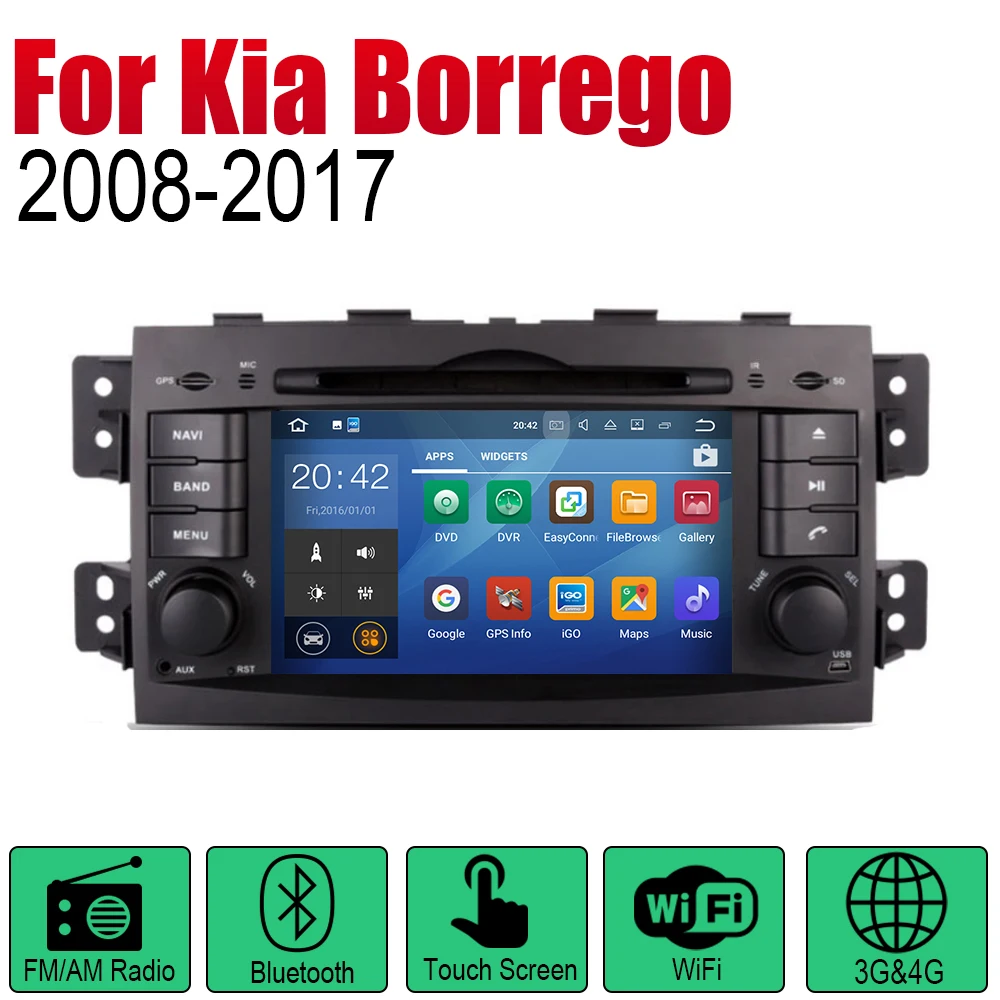Автомобильный радиоприемник ZaiXi на Android стерео DVD GPS навигация для Kia mohas Borrego 2008 ~ 2017