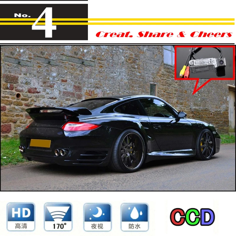 Для Porsche 964 993 996 Carrera 911 1989 ~ 2005 высококачественная камера заднего вида для PAL
