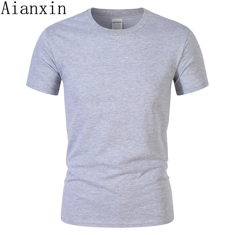 

Brand Hot Sale Men's Summer 100% Cotton T-Shirt Men Casual Short Sleeve O-Neck T Shirt Comfortable Solid Color Tops Tees