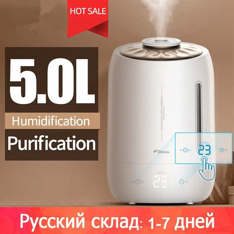 

Deerma Humidifiers 5l A Mute Ultrasound A Sterilization Air Purifier Humidifier Mist Diffuser