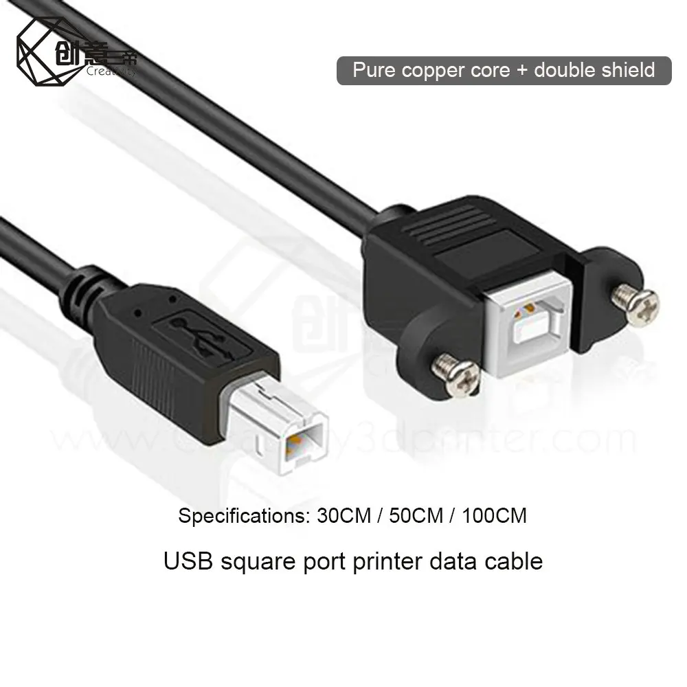 Высокая скорость 30 см M/F USB 2 0 Тип B папа к женскому правый угол удлинитель Кабель