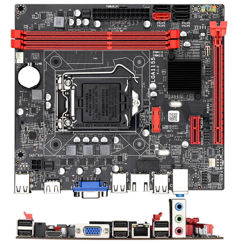 Комплект материнской платы JINGSHA B75M с Intel Core LGA 1155 I5 3570 2 шт. x 4 ГБ = 8 Гб 1600 МГц DDR3