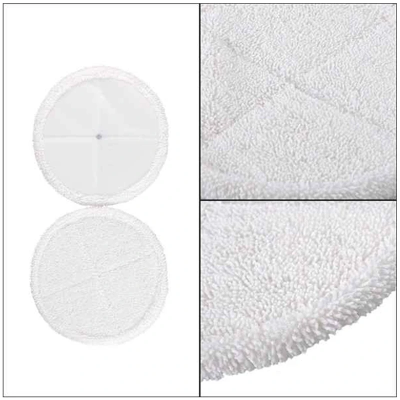 

Mop Pads Replacement for Bissell Spinwave 2124 2039A Steam Mop Cloth Cover Cleaning Replacement Cloth (2 Orange+2 White)