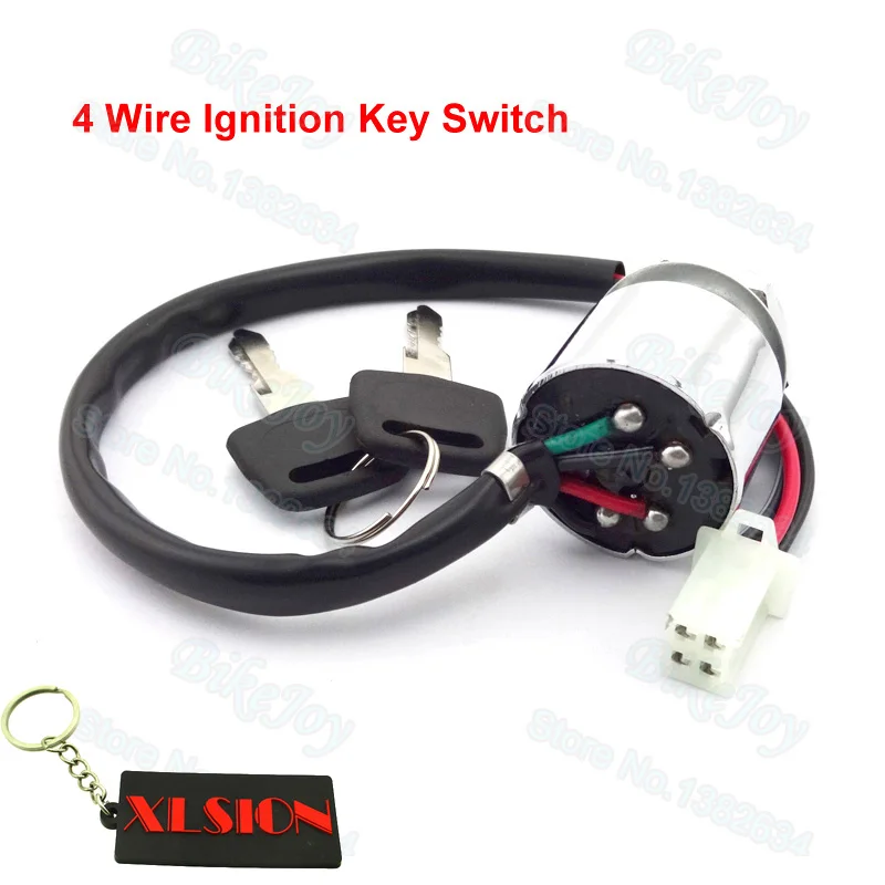 4 провода ключ зажигания Переключатель ВКЛ/ВЫКЛ для квадроцикла Quad Wheelers Go Kart Pit Dirty