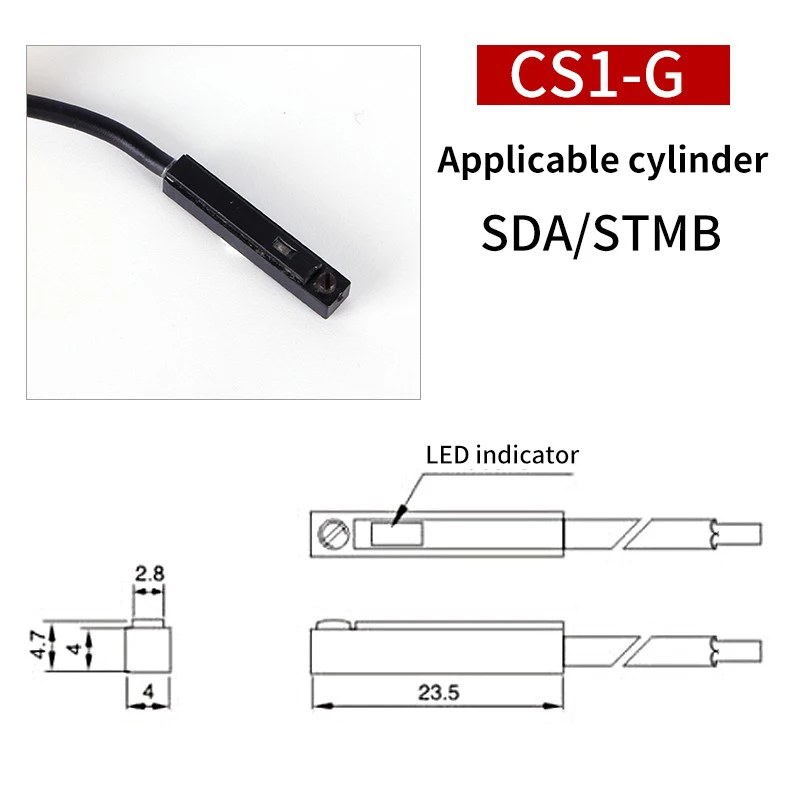 

Датчик магнитного геркона для пневматического цилиндра