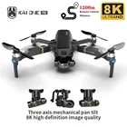 Радиоуправляемый квадрокоптер KAI ONE Pro, 1200 м, GPS, камера 8K HD, 3-осевой карданный подвес, профессиональная анти-встряхивающая Аэрофотосъемка, бесщеточный складной Квадрокоптер