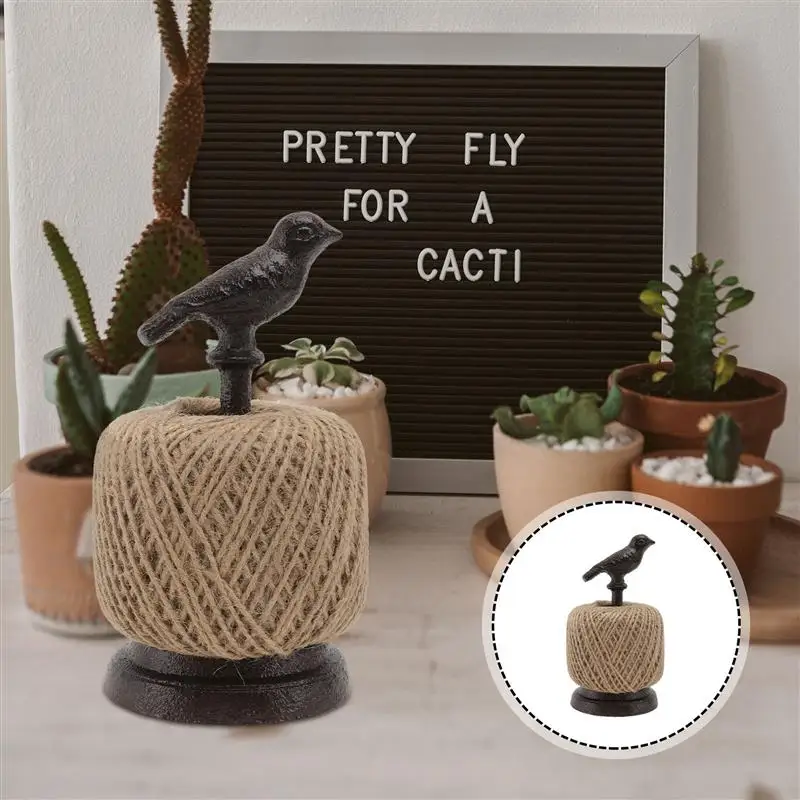 

1Pc Iron Bobbin Rack for Hemp Rope Retro Style Bobbin Hemp Rope Rack for Home Desktop Decor Hemp Rope Garden Decoration Garden