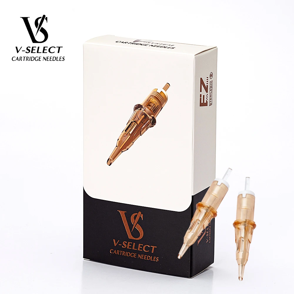 

EZ V-Select Tattoo Cartridge Needles #10 Bugpin 0.30mm Round Liner Disposable Sterile Tattoo Needles Tattoo Supplies 20 pcs/Box