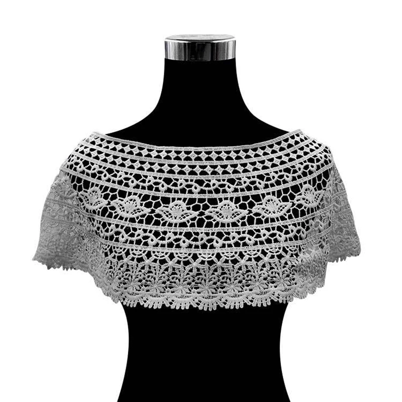 Вязанный кружевной воротник выдолбленная шея куртка без бретелек шаль жилет