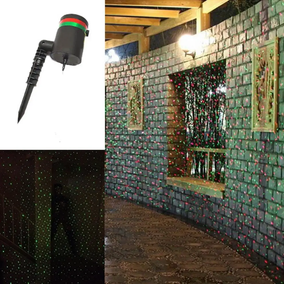 Наружный садовый светильник с эффектом сцены движущийся лазерный проектор