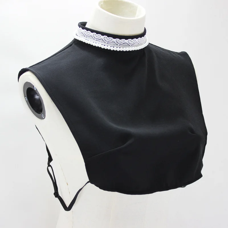 

Set Lace High Lead Dickie Decoration Pearl Stand Collar New Free Shipping Detachable Shirt Women