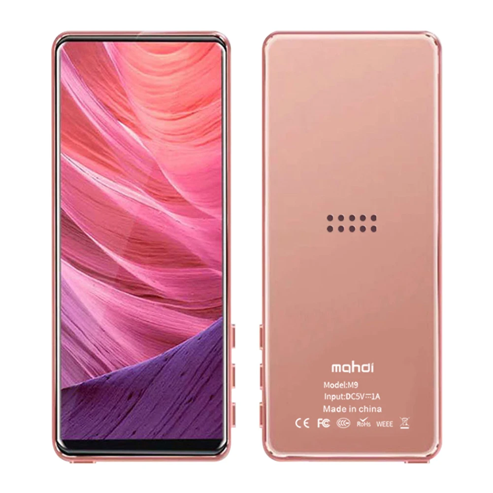 Bluetooth MP3 плеер с Полноразмерным сенсорным экраном 8 ГБ Hi Fi металлический