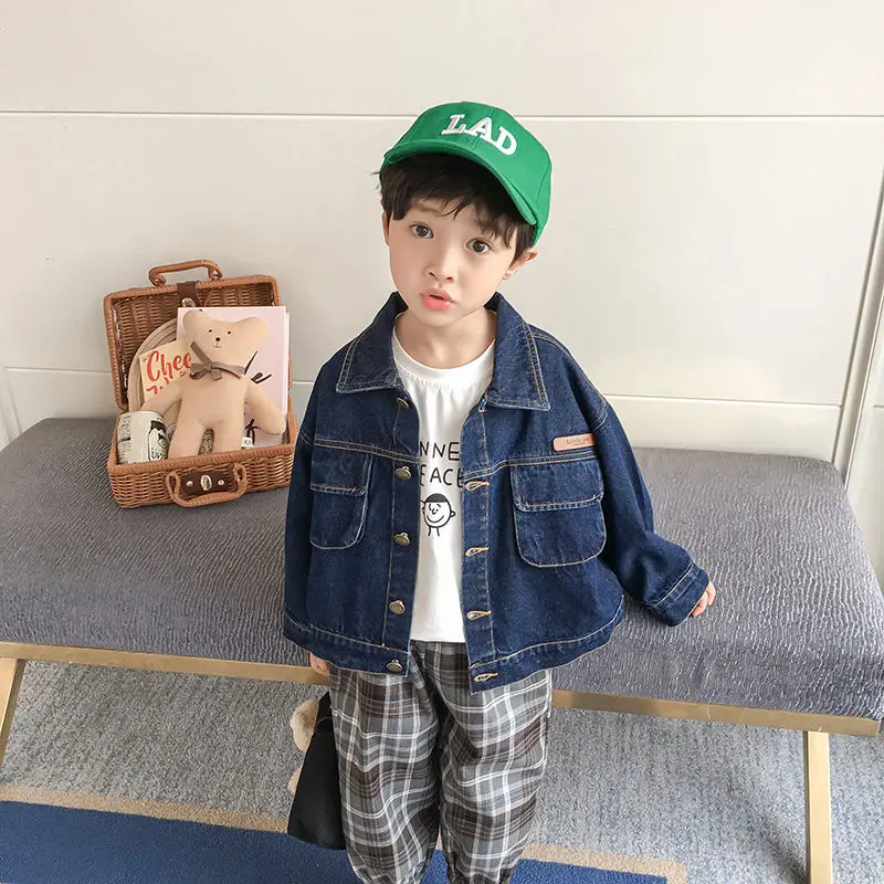

Denim Coat Blue Jean Jacket Korean Baby Girl Kids Clothes Jackets For Teens Girls Boys Clothing Childrens Outwear Kids Clothes
