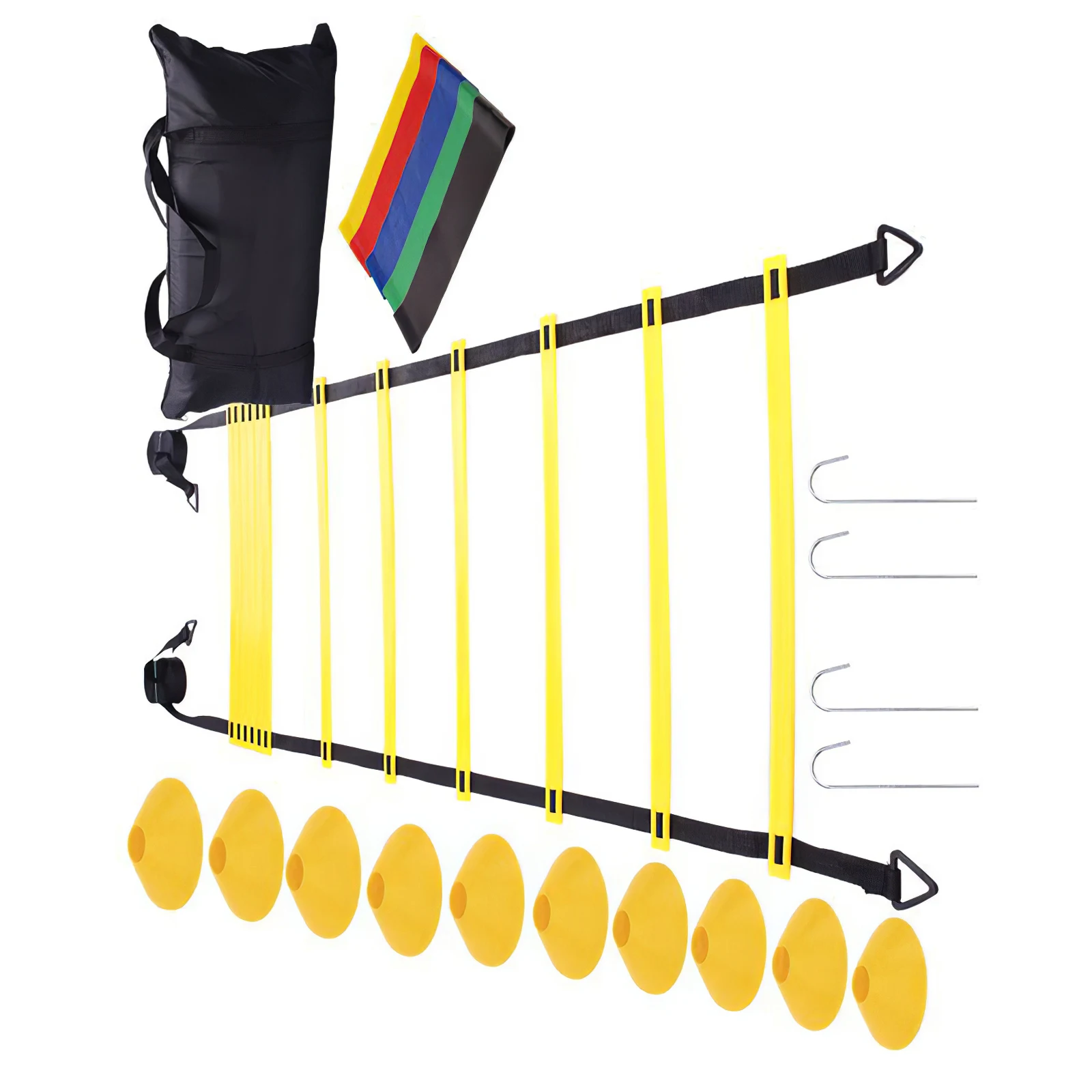 

Профессиональный комплект оборудования для тренировки скорости футбольного баскетбола с магнитными дисковыми конусами, сумки для фитнеса...