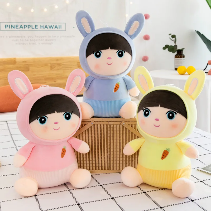 

Новая кукла-Кролик, плюшевая игрушка, мультяшная мягкая милая кукла-Кролик, праздничный подарок