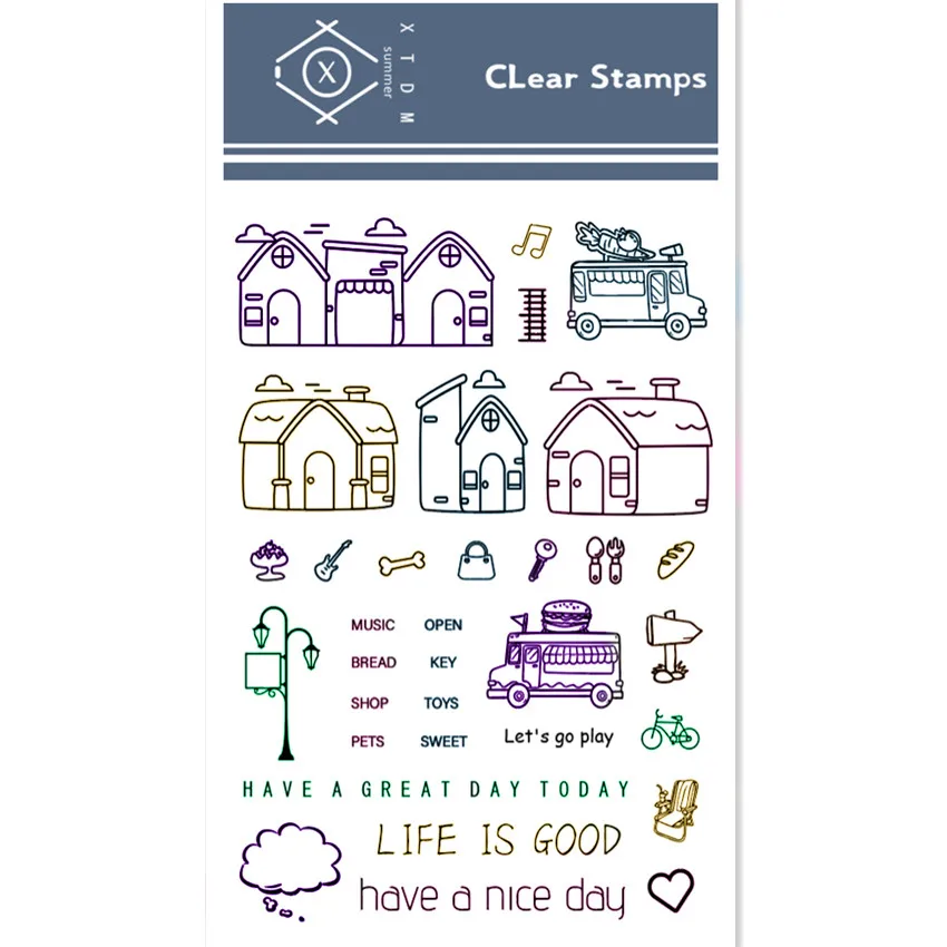 Горячая продажа деревенский Алфавит Прозрачный штамп/силиконовый валик для