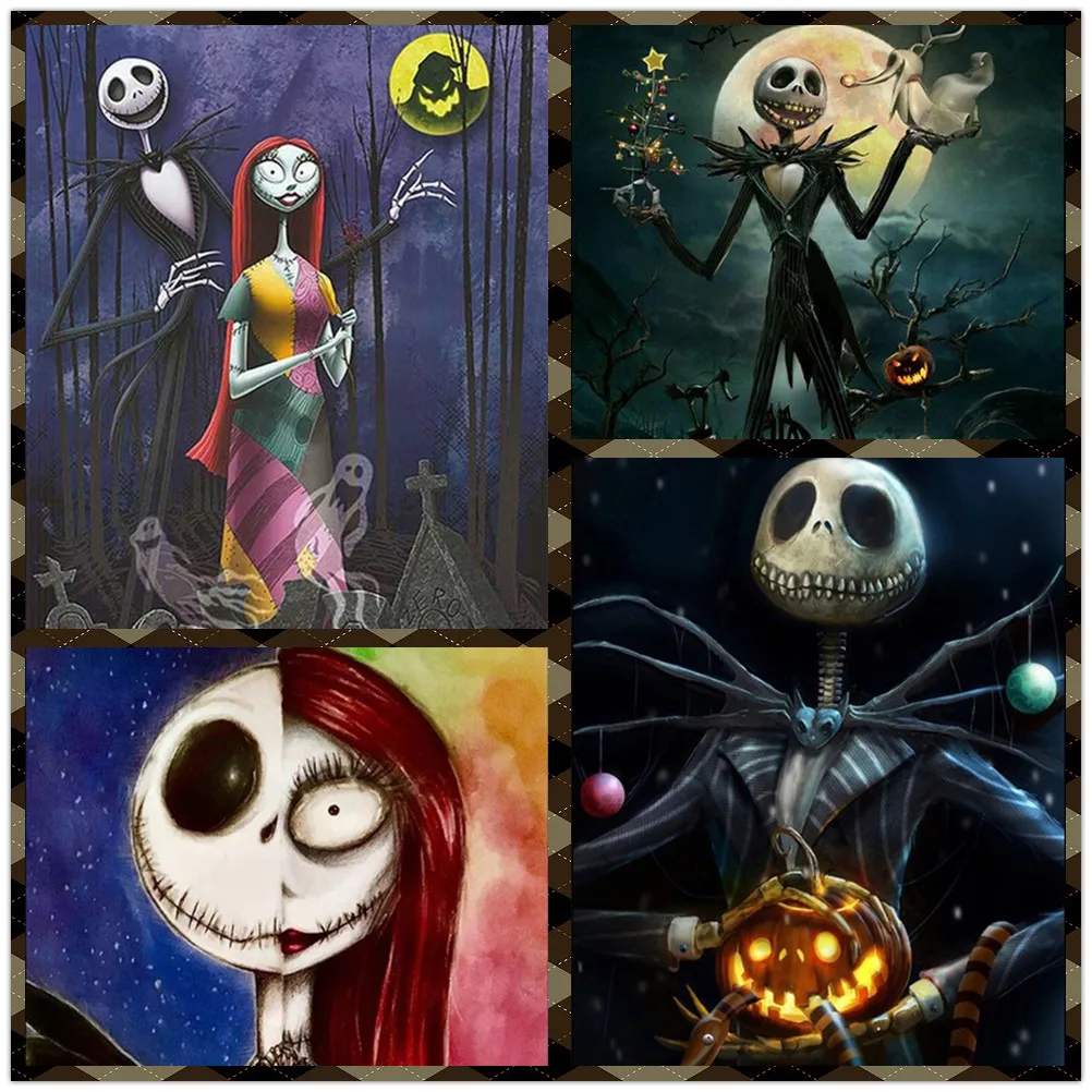 Страшный плакат на Хэллоуин Картина холсте настенные художественные плакаты и