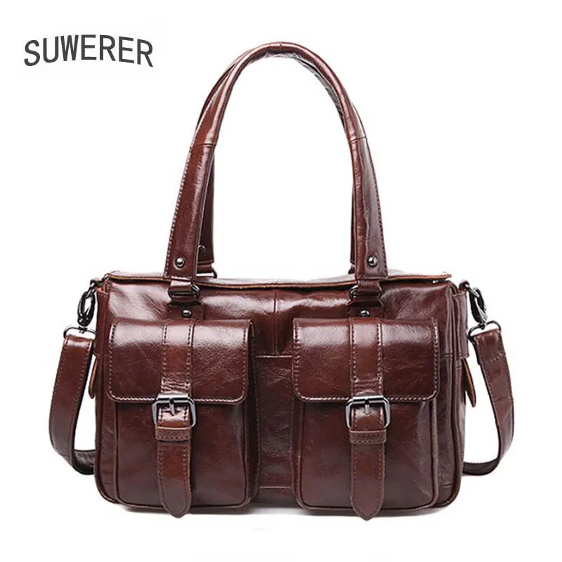

New The first layer of cowhide multifunctional casual leather women's bag handbag shoulder bag women messenger bag Shoulder Bags