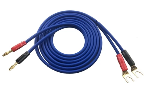 Кабель для колонок типа банан лопата 2Y провод домашнего кинотеатра сабвуфера Amp