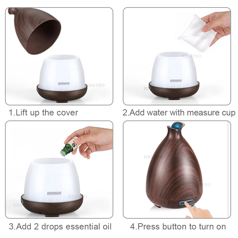 130 мл увлажнитель воздуха Электрический арома-диффузор зеленый чай эфирное масло