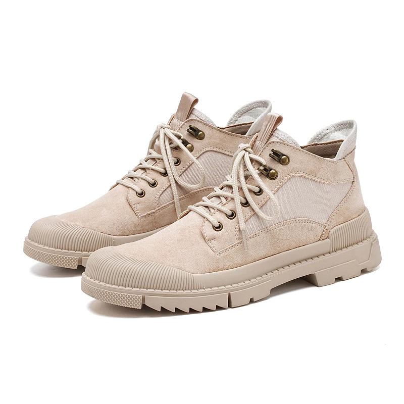 Men Winter Boots Leisure Breathable Outdoor Sport Ankle for Comfortable Hard-wearing British Style Casual Shoes AODLEE | Обувь