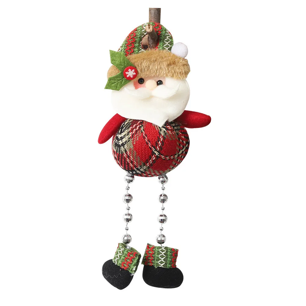 Рождественская елка украшение для куклы подвесной снеговик Санта-Клаус дверь